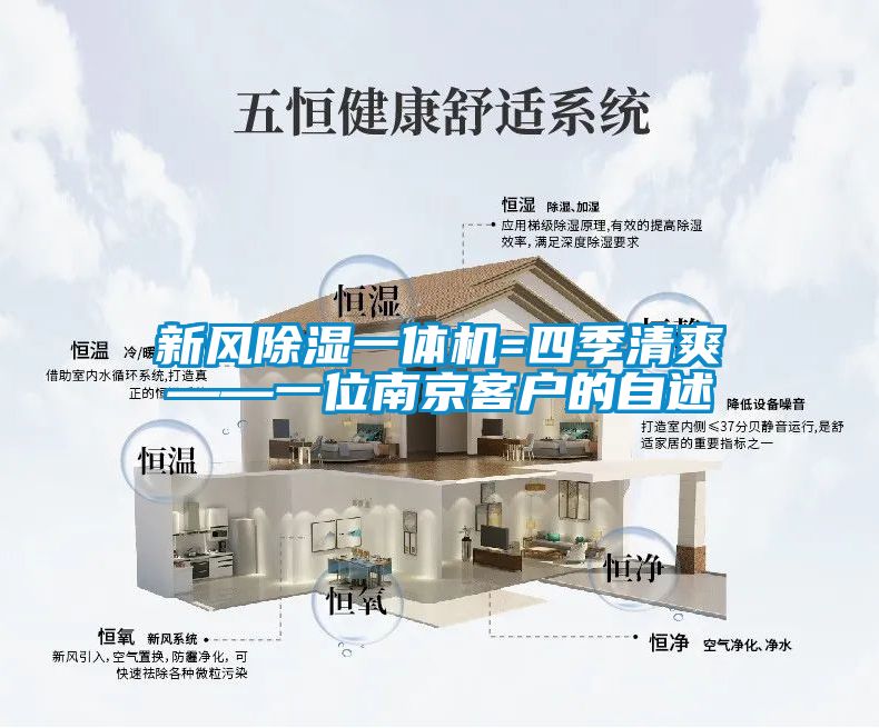 新風除濕一體機=四季清爽——一位南京客戶的自述