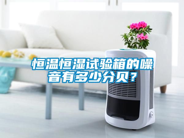 恒溫恒濕試驗(yàn)箱的噪音有多少分貝?